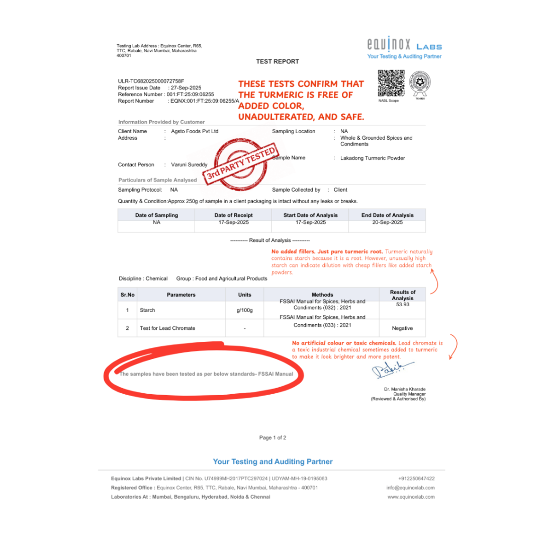 Lakadong Turmeric Powder